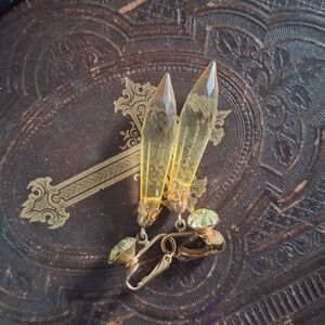 Vintage Gold Clip-On Earrings